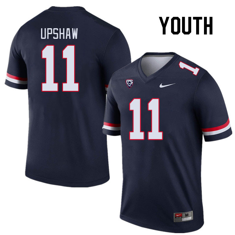 Youth #11 Taylor Upshaw Arizona Wildcats College Football Jerseys Stitched Sale-Navy - Click Image to Close